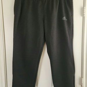 adidas Climawarm Men's Size Large Black Zip Ankle Joggers Sweatpants
